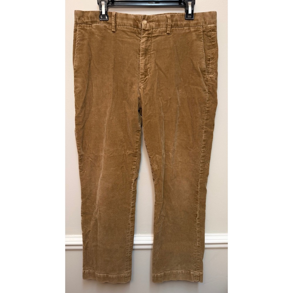 Polo Ralph Lauren Mens 34x30 Tan Brown Stretch Classic Fit Corduroy Pants